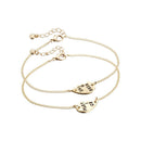 2pcs "Partners in Crime" Bracelet Anklet Friendship Set Best Friends Gift  LUMO