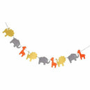 Cute felt banner garland lion elephant giraffe decoration for the child's b