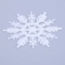 Christmas Snowflake Ornaments Sprinkles Tree Pendant 24 Pieces (White) A