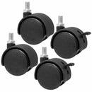 Set of 4 Screw In Caster Wheels - 2 With Lock Function L1P1