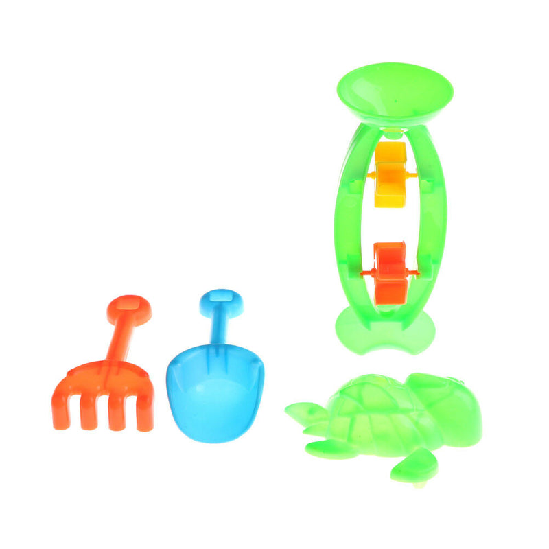 4Pcs Beach Sand Play Toys Bucket Rakes Sand Watering Sand Kids Play Bath Toys LJ