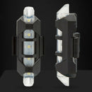 White Bike Tail Light Rechargeable Usb Led Taillight Mtb Warning Bicycle Fr Y7D6