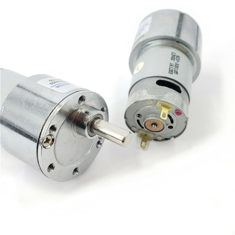 DC 6V-12V 110RPM Large High Torque Metal Gear Box Electric Gear Reduction Motor