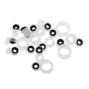 14pcs Telescopic Fishing Rod Guides Tips Repair Kit Line Rings Eyes Set, 14