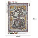 5D DIY Full Drill Diamond Painting Retro Telephone Cross Stitch Embroidery