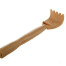 Beige Wooden Double Ends Back Scratcher Hammer Massager