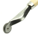 1pc Wood Handle Overneedle Wheel Leather needle Spacing Paper Perforating T U3D9