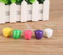 New Plastic Baby Teeth Case Milk Teeth Box Deciduous Flower Shape Holer  Z ME