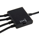 Black USB 4-port Micro Power Cargo OTG Hub Cable adapter V6Q6