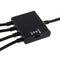 Black USB 4-port Micro Power Cargo OTG Hub Cable adapter V6Q6