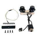 Violin Piezo Pickup with Tone Volumn Knob Cap Set for Electric Violin