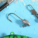 5pcs 2g Exposed Jigging Lead Round Head Barbed Hook Swinbait Fishing Tackle