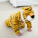 Tiger Shaped Flannel Rompers Baby Kids Long Sleeve Hoodies Jumpsuit (0-6M) A