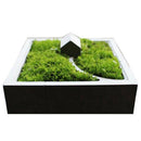1X(New Concrete Mold Moss Mini House Fleshy Flower Pots Silicone Mold Table