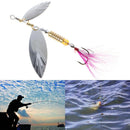 1pc 10.5cm 9g Leaf Metal Fishing Lures Spinner Baits CrankBait Bass Tackle Hooks