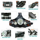 6000LM LED Headlight Headlamp Head Torch Flashlight Work Light Lamp Outdoor P0M9