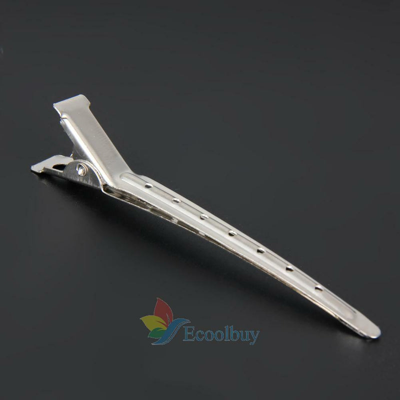 10pcs Modish Flat Metal Single Prong Alligator Hair Clips Barrette for Bows DIY