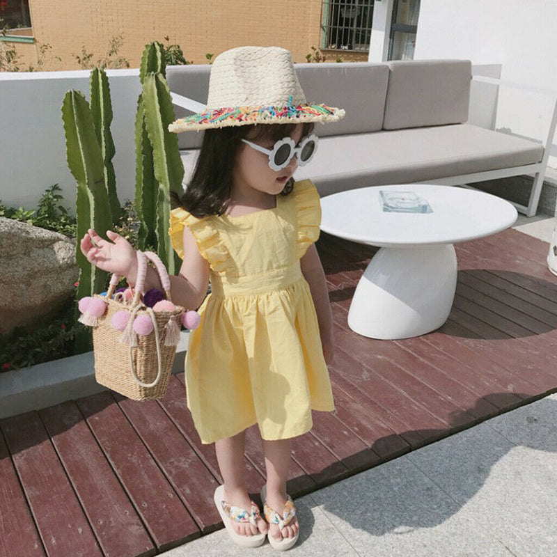 2x Stylish Cute Baby Kids Boys Girls Flower Sunglasses Toddler Soft Frame