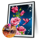 5D DIY Diamond Painting 3 Flower Embroidery Cross Crafts Stitch Home Decor