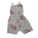 Rose Printed Overalls Rompers Hat Carpet Clothes for 10-11Inch Reborn Baby Boy