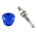 High Performance Push Button Quick Release Bonnet Hood Pins Lock Latch Blue