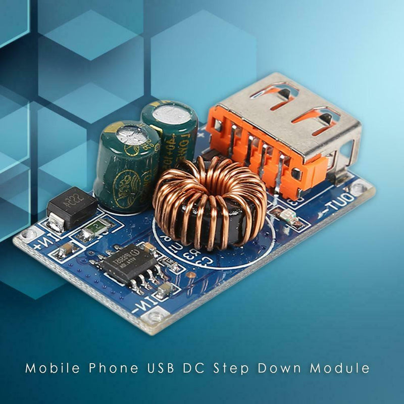 Mobile Phone USB DC Step Down Module 12V 24V to QC3.0 Fast Charging Board