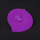 Leaf Shape Silicone Cup Cover Heat Resistant Cap Leakproof Cup Lid (Purple) A