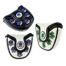 3pcs Custom PU Leather Golf Putter Cover with Multi  Closure