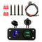 USB Car Charger Socket Panel Quick Charger 12V/24V Car Power Outlet Waterproof