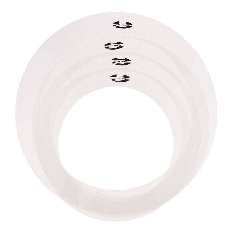 4 Pieces Drum Dampening Rings Eliminate Overtone 10 12 14 16 Percussion