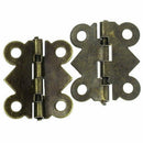 50PCs Door Hinge 4 Holes Butterfly Bronze Tone 20x24mm I4R8