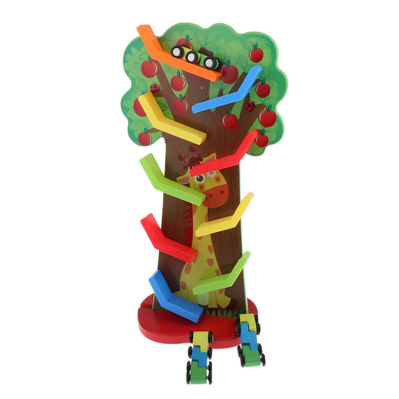 Colorful Race Car Ramp Set - 9 Levels Ramp Race & 3pcs Mini Cars - Toddlers