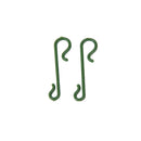 10X Small Green Christmas Ornament Tree Hook Decoration Hanger Wire -SJCATOCA