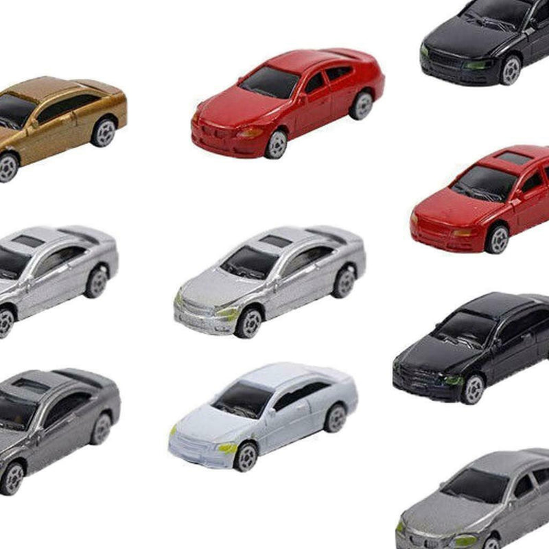 30Pcs HO Gauge Vehicle Car 1/87 Mini Street Parking Train Sand Table Diorama
