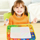 Kids Magic Water Drawing Canvas Coloring Mat with 2 Pens Baby Doodle Painting