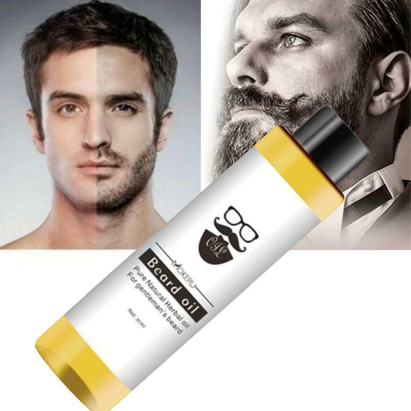 Mokeru 100% Organic Beard Oil Hair loss Products Spray Beard Growth 30ml I3L9