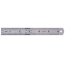 1X 15cm Double Side Stainless Steel Measuring Straight Ruler Tool 6 Inches G R~