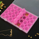 28 Grids Jewelry Box Diamond Embroidery  Storage Box Crystal Bead Organizer Case