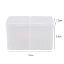Cleaning Cotton Storage Box Swab Pad Nail Art Compartment Container (White) A