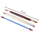 3Pcs Silicon Rubber Shaper Pen Double-head Pottery Clay Sculpture ShapingTool lj