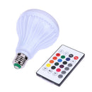 Smart 12W E27 LED Bluetooth 3.0 Speaker Music Bulb RGB Change With 24 Key