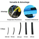 280 Pcs Car Amplifier Heat-Shrink Tubing 3:1 Dual Wall Adhesive Heat Shrink