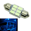 1PC Auto Car Festoon 31mm 5630 Chip 6-LED SMD Map/Dome Blue LED Light DC 12V New