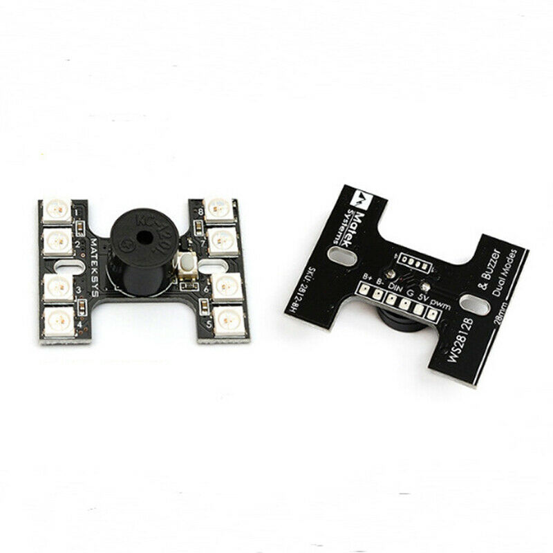 LED Tail Light WS2812B with Loud Buzzer Board Dual Modes for FPV Racing RC Drone
