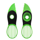 3 In 1 Avocado Slicer Peeler Cutter Tools Multifunction Plastic KnifeB Nw