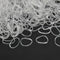 500x Clear Elastic Rubber Hair Ties Hairband Spiral Braids Plaits Braiding