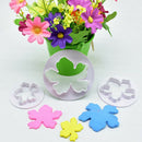 4Pcs/Set Hawaiian flower Fondant Mold Cutter Sugarcraft Cake toolsB Gw