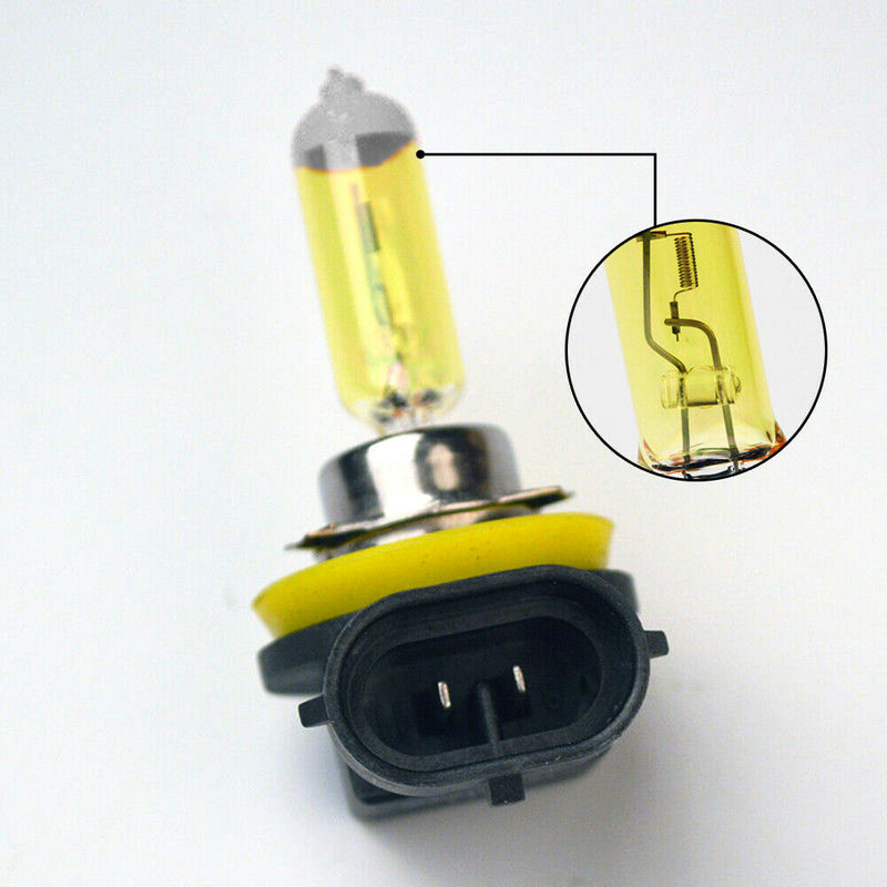 H11 Yellow Halogen Bulbs Headlight 12V 55W 3000K Car Fog Light Lamp Quartz Glass