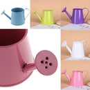 4pcs Pastoral Colorful Metal Tin Flower Pot Mini Bonsai Watering Kettle Can