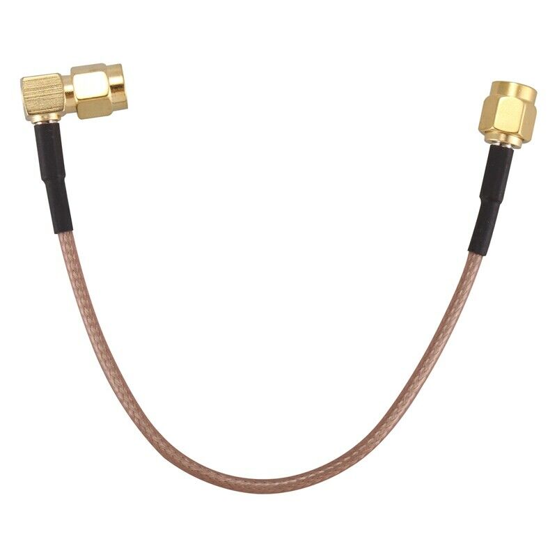 6" SMA Male to SMA Right Angle Male Plug Jumper Pigtail Cable RG316 H6Y9